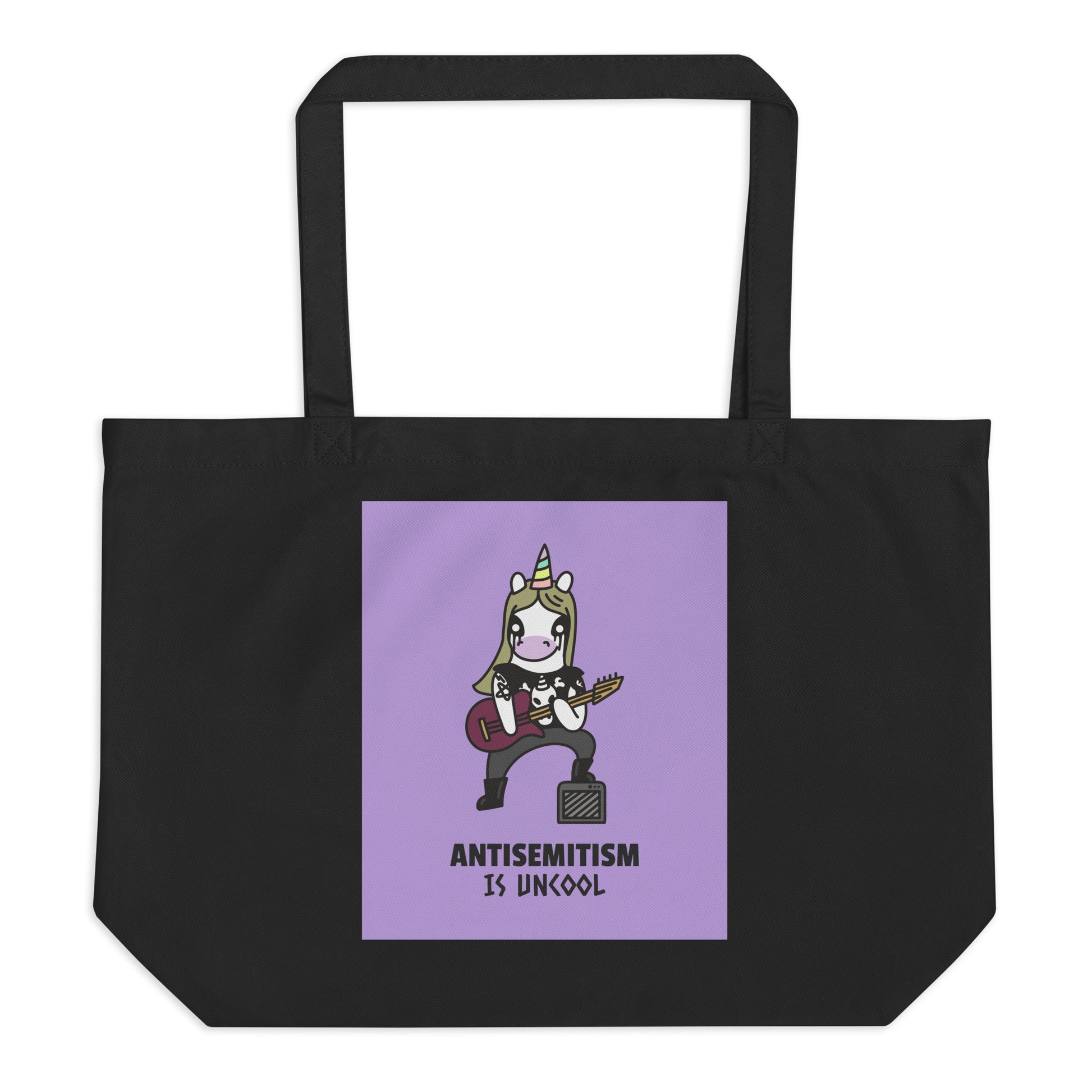 Unicorn Antisemitism Is Uncool | Large Organic Tote Bag