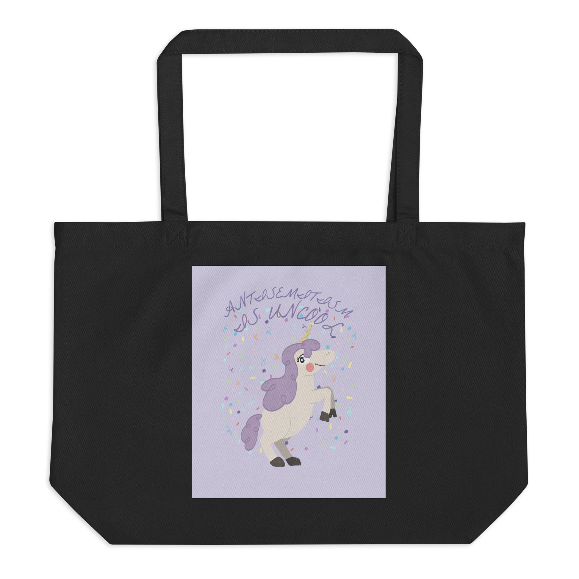 Unicorn Antisemitism Is Uncool | Large Organic Tote Bag