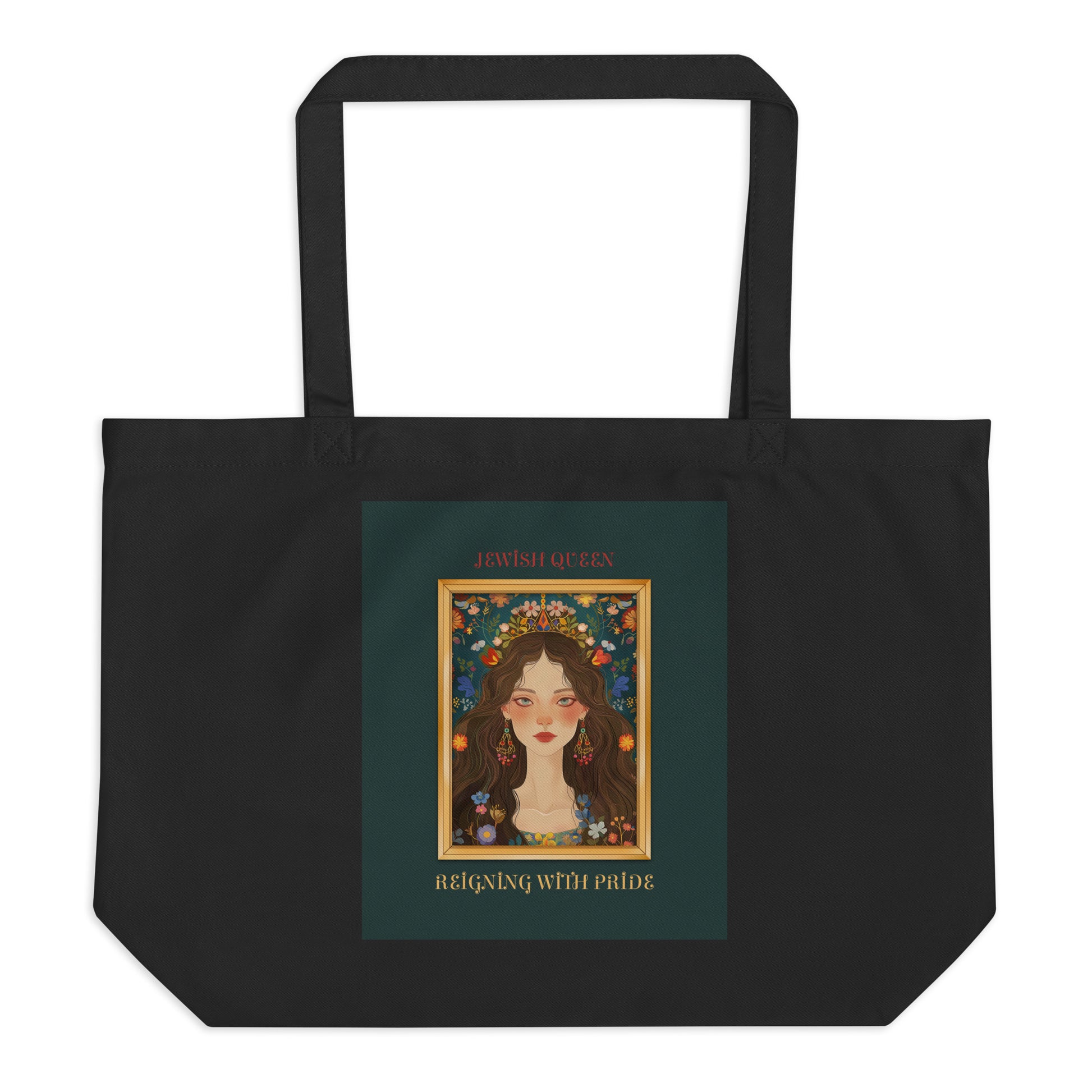 Jewish Queen | Large Organic Tote Bag