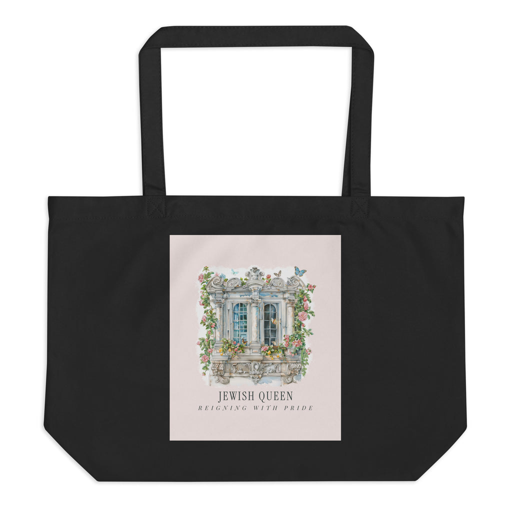 Jewish Queen | Large Organic Tote Bag