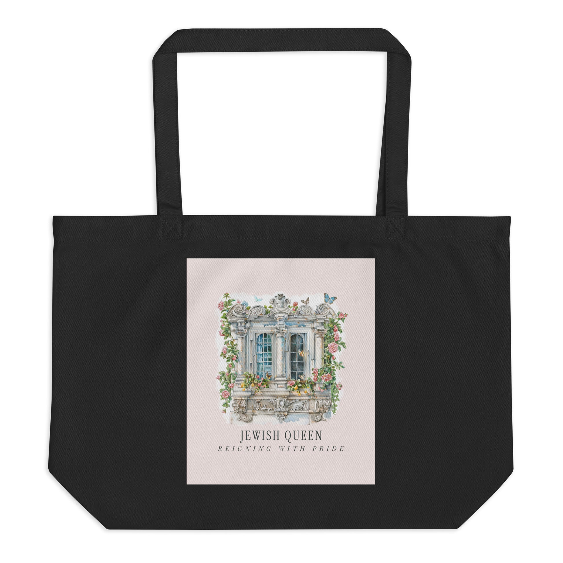 Jewish Queen | Large Organic Tote Bag
