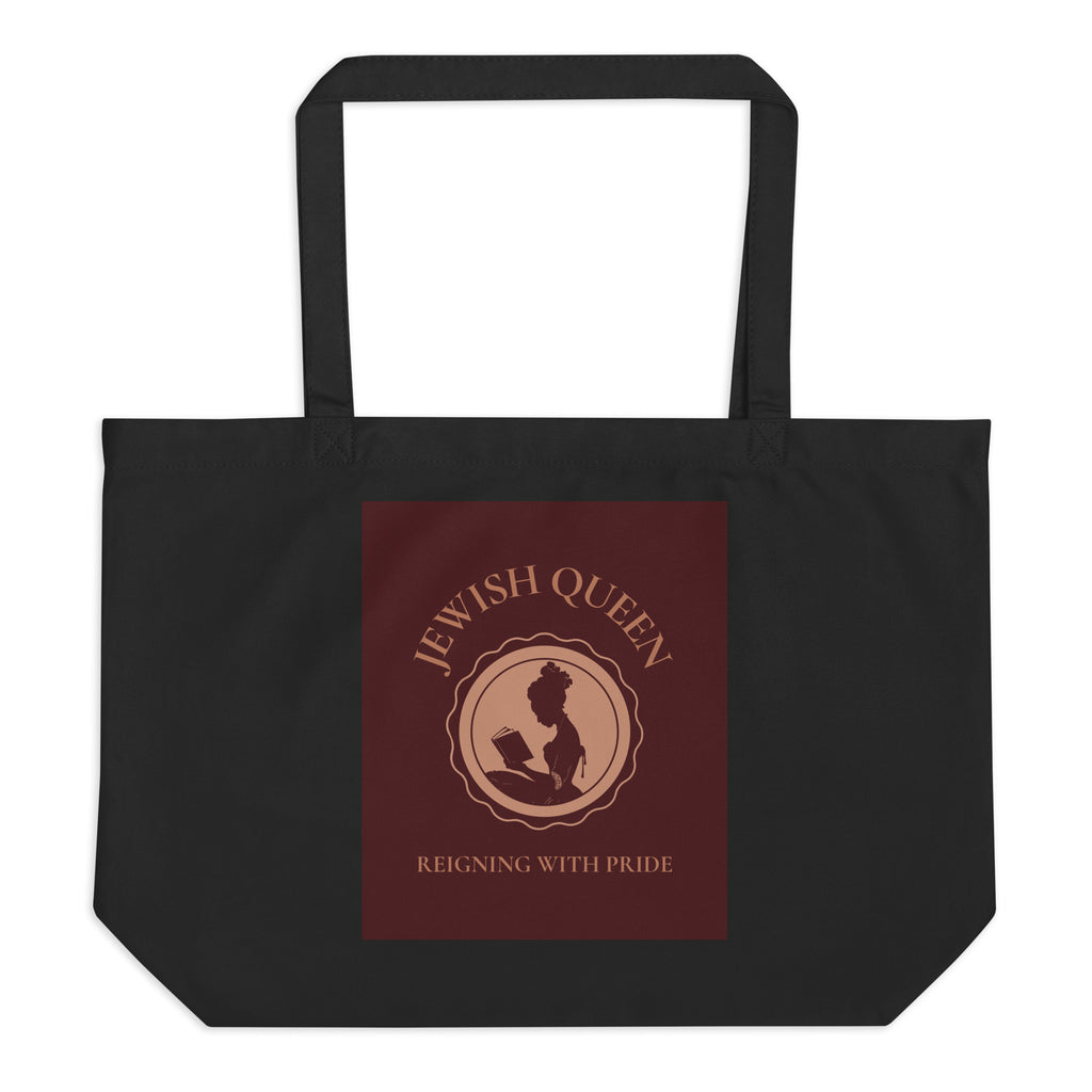 Jewish Queen | Large Organic Tote Bag
