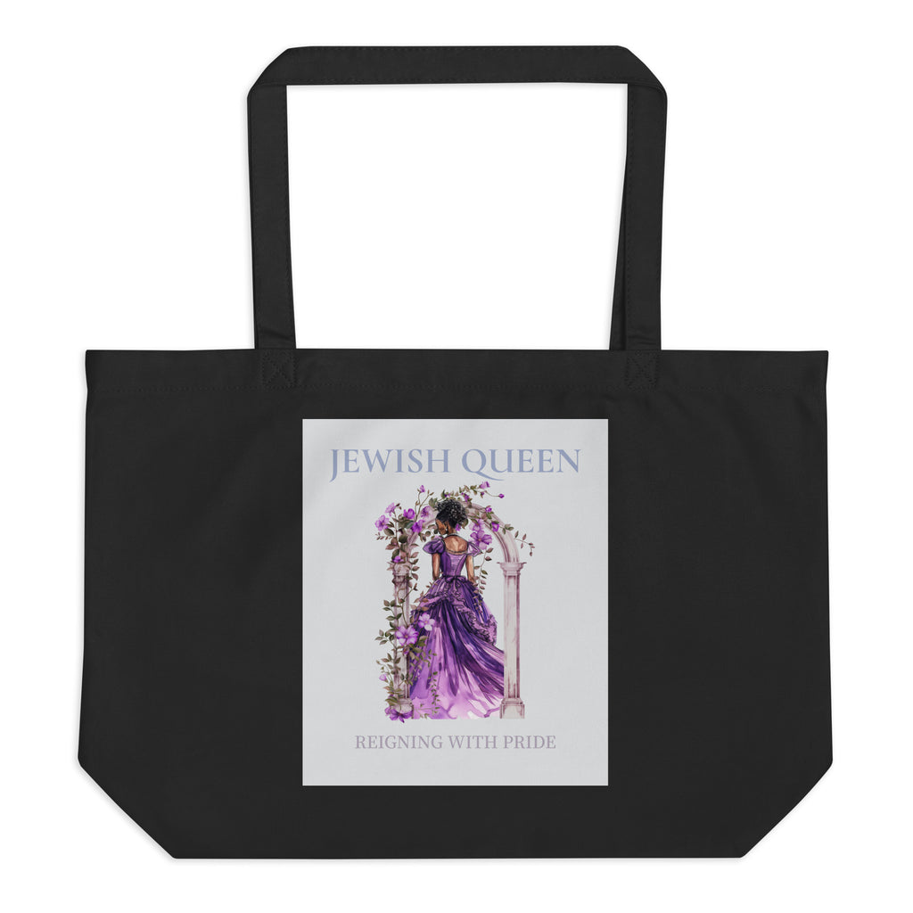 Jewish Queen | Large Organic Tote Bag