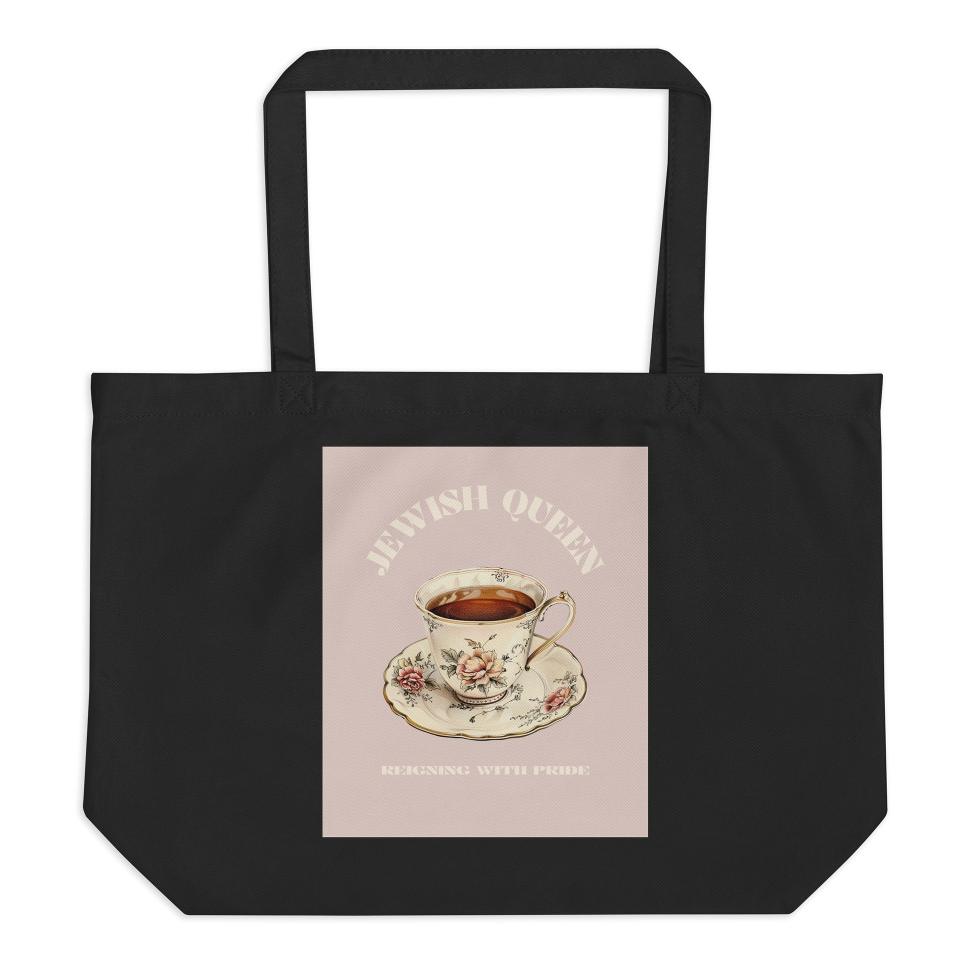 Jewish Queen | Large Organic Tote Bag