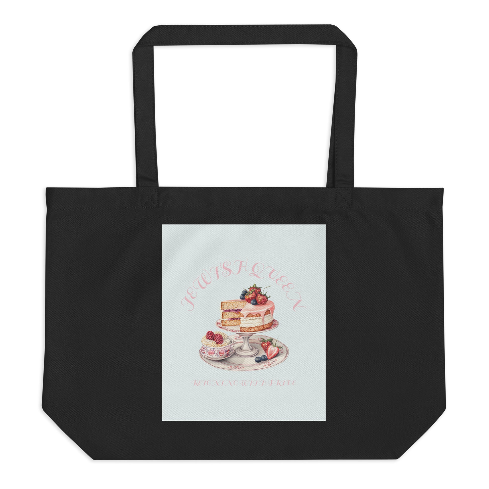 Jewish Queen | Large Organic Tote Bag