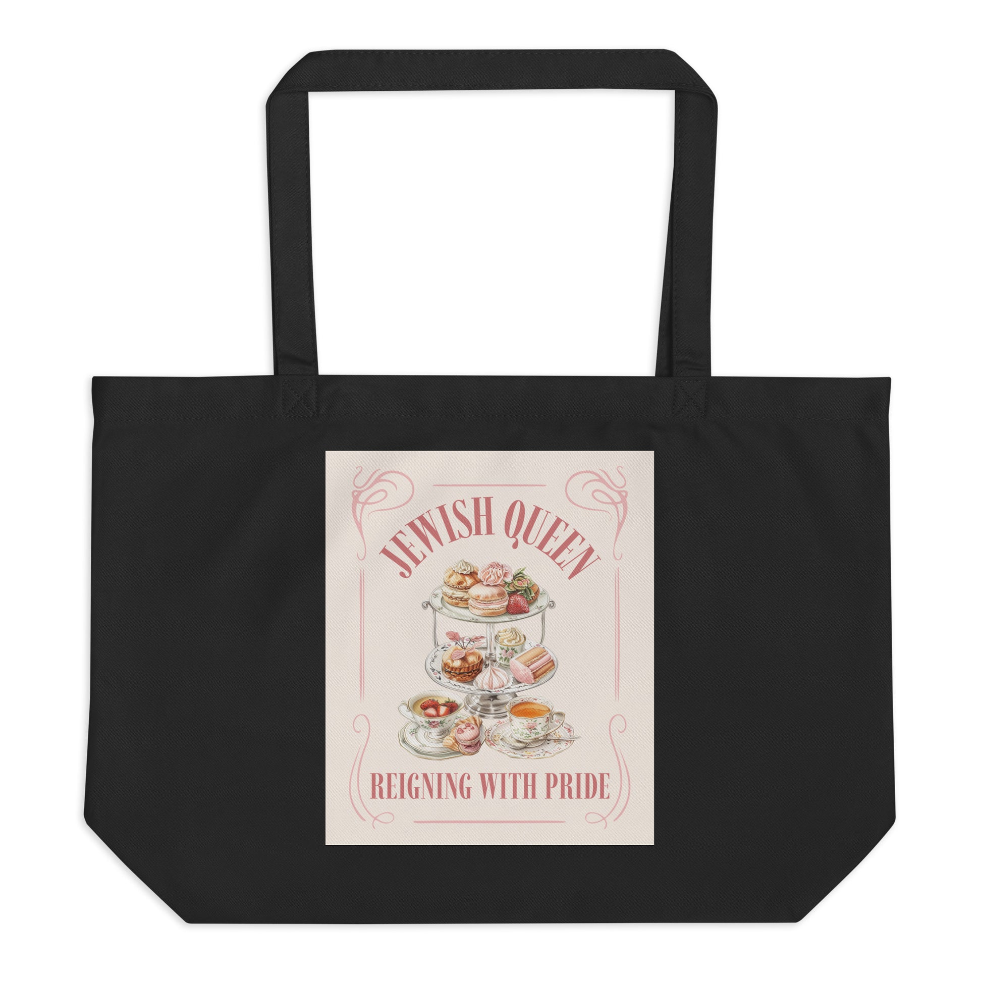 Jewish Queen | Large Organic Tote Bag