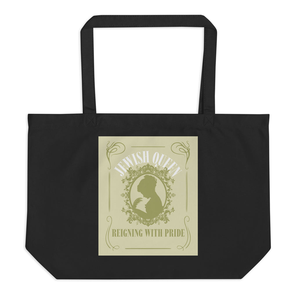 Jewish Queen | Large Organic Tote Bag