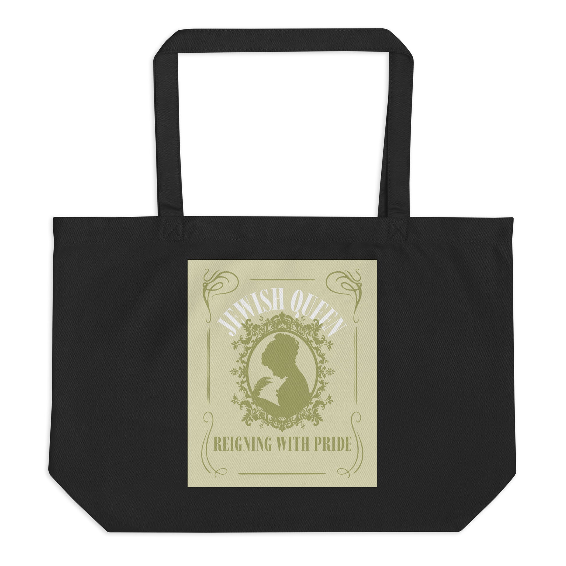 Jewish Queen | Large Organic Tote Bag