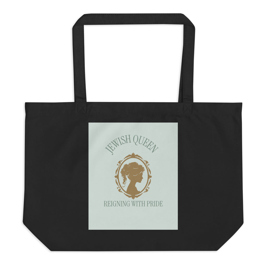 Jewish Queen | Large Organic Tote Bag