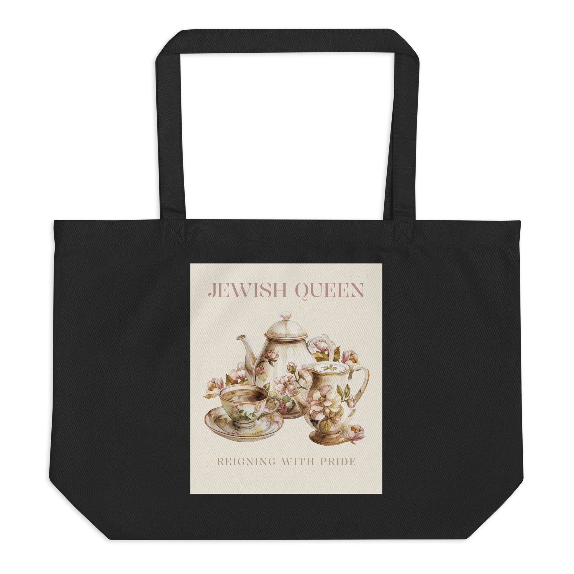 Jewish Queen | Large Organic Tote Bag