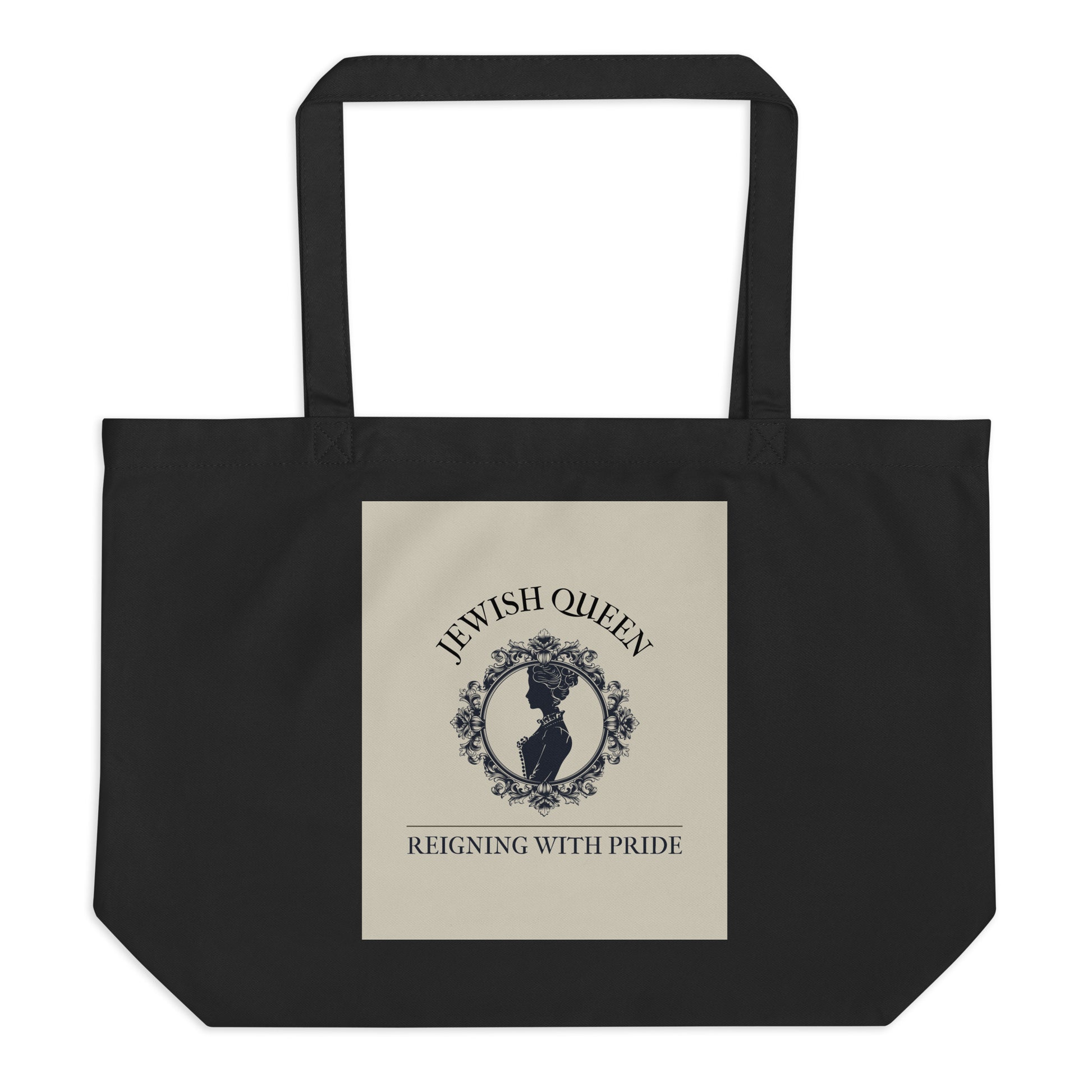 Jewish Queen | Large Organic Tote Bag