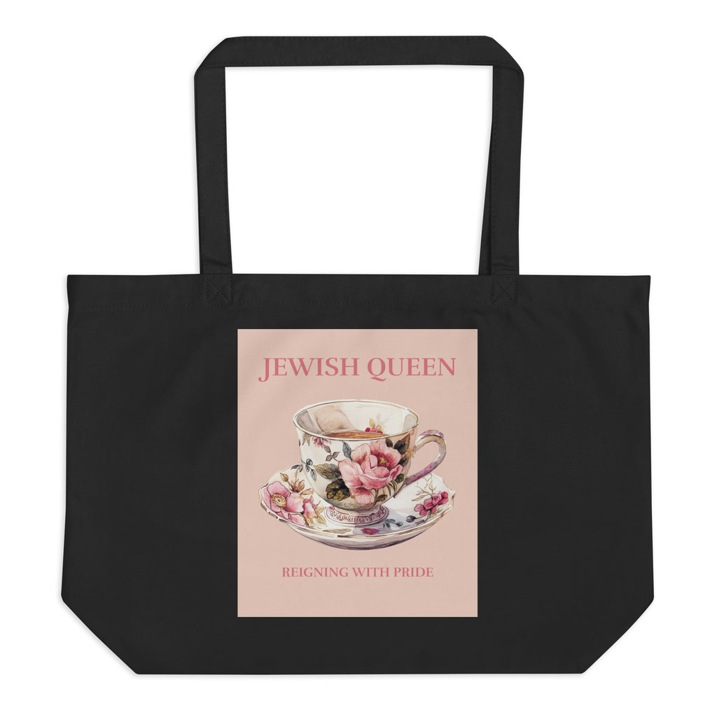 Jewish Queen | Large Organic Tote Bag