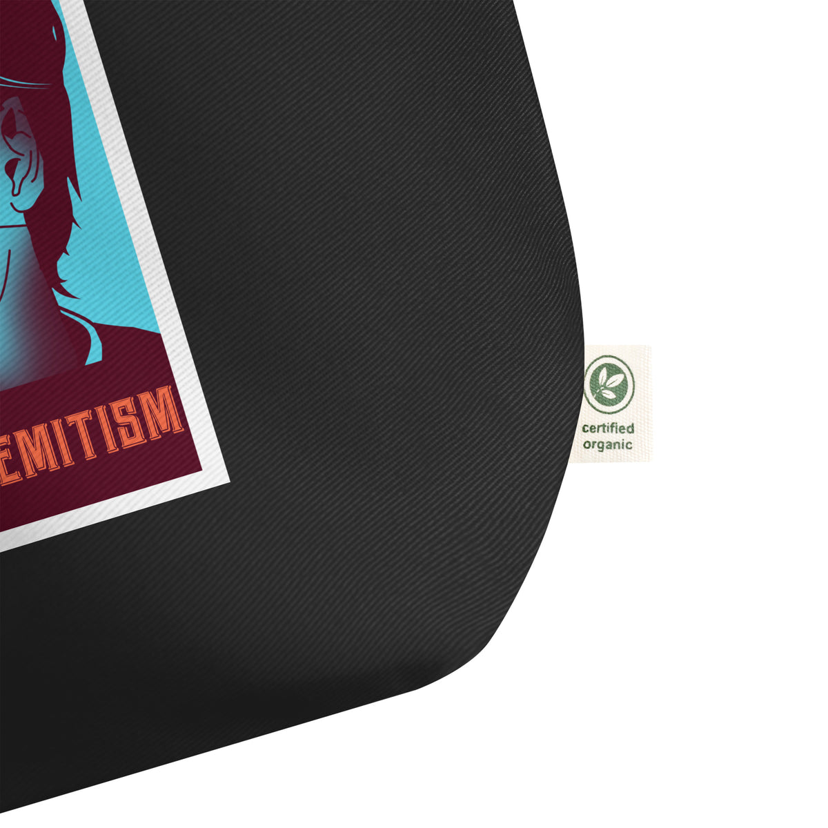 Anime Hero | Antisemitism | Large Organic Tote Bag Jouparty