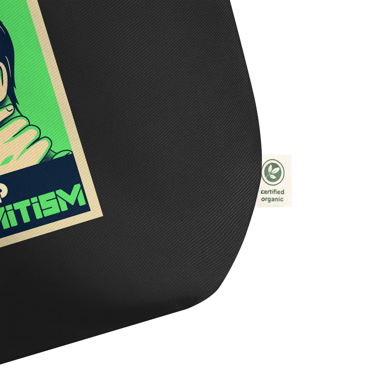 Anime Hero | Antisemitism | Large Organic Tote Bag Jouparty