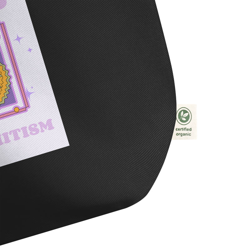 Stop Antisemitism | Purple & Cute Edition | Large Organic Tote Bag
