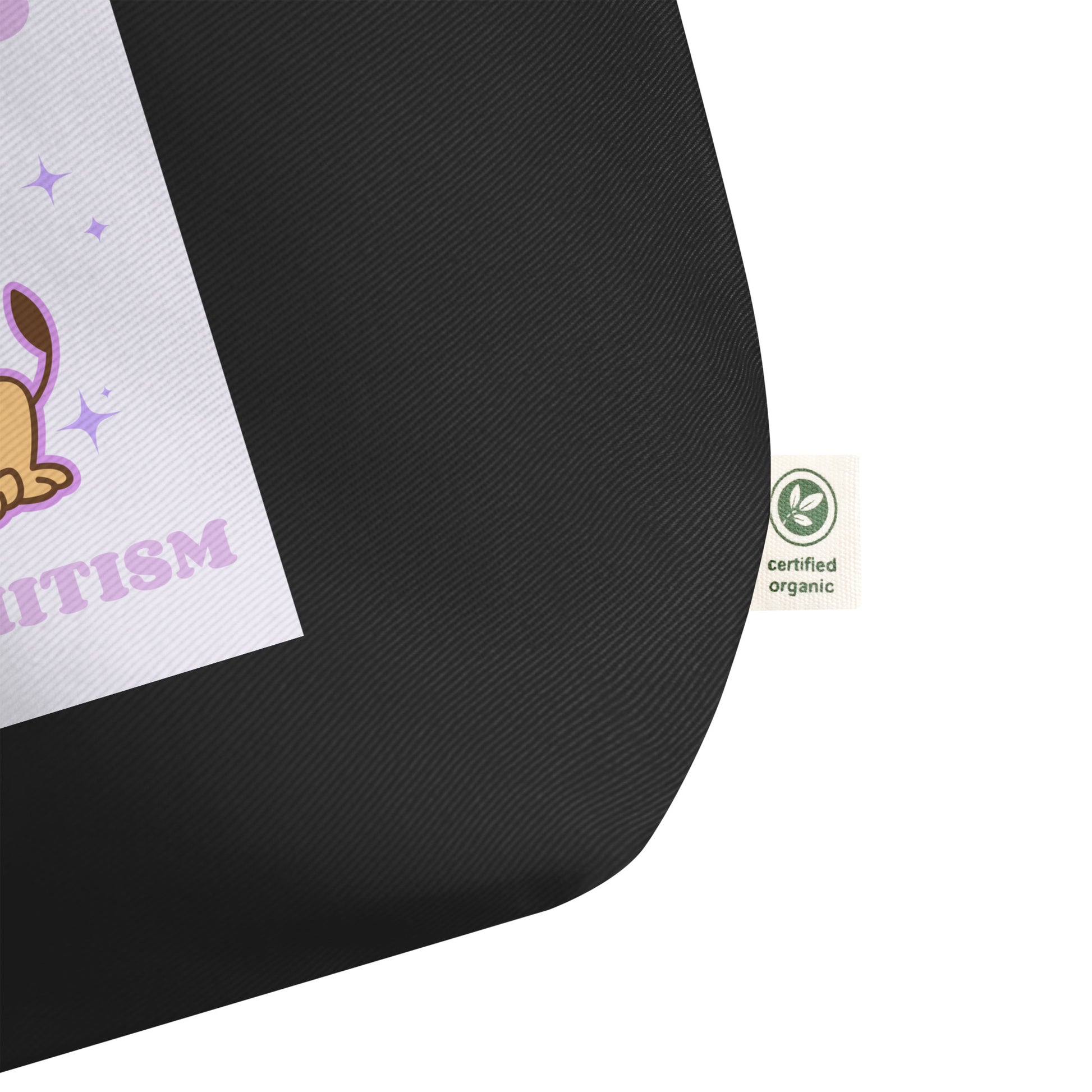 Stop Antisemitism | Purple & Cute Edition | Large Organic Tote Bag Jouparty