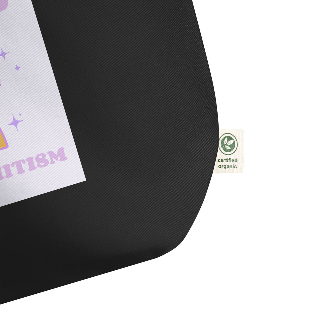Stop Antisemitism | Purple & Cute Edition | Large Organic Tote Bag Jouparty