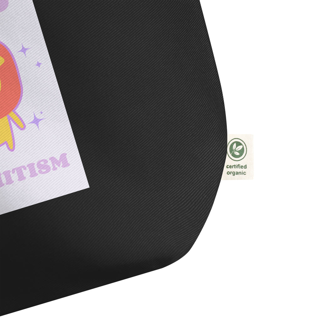 Stop Antisemitism | Purple & Cute Edition | Large Organic Tote Bag Jouparty