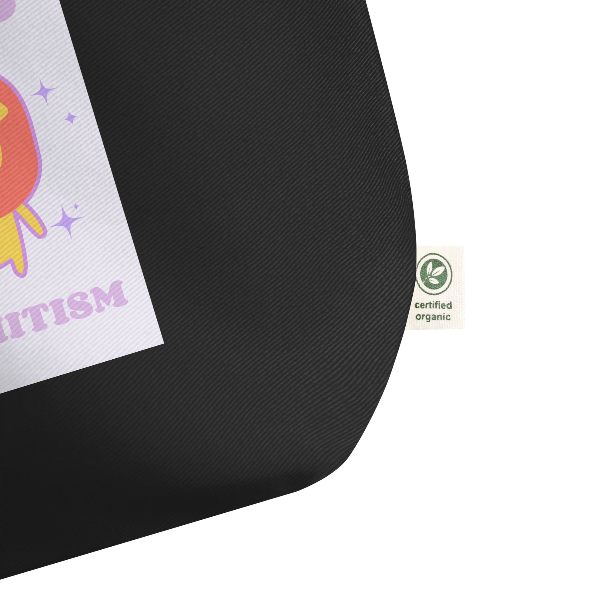 Stop Antisemitism | Purple & Cute Edition | Large Organic Tote Bag Jouparty