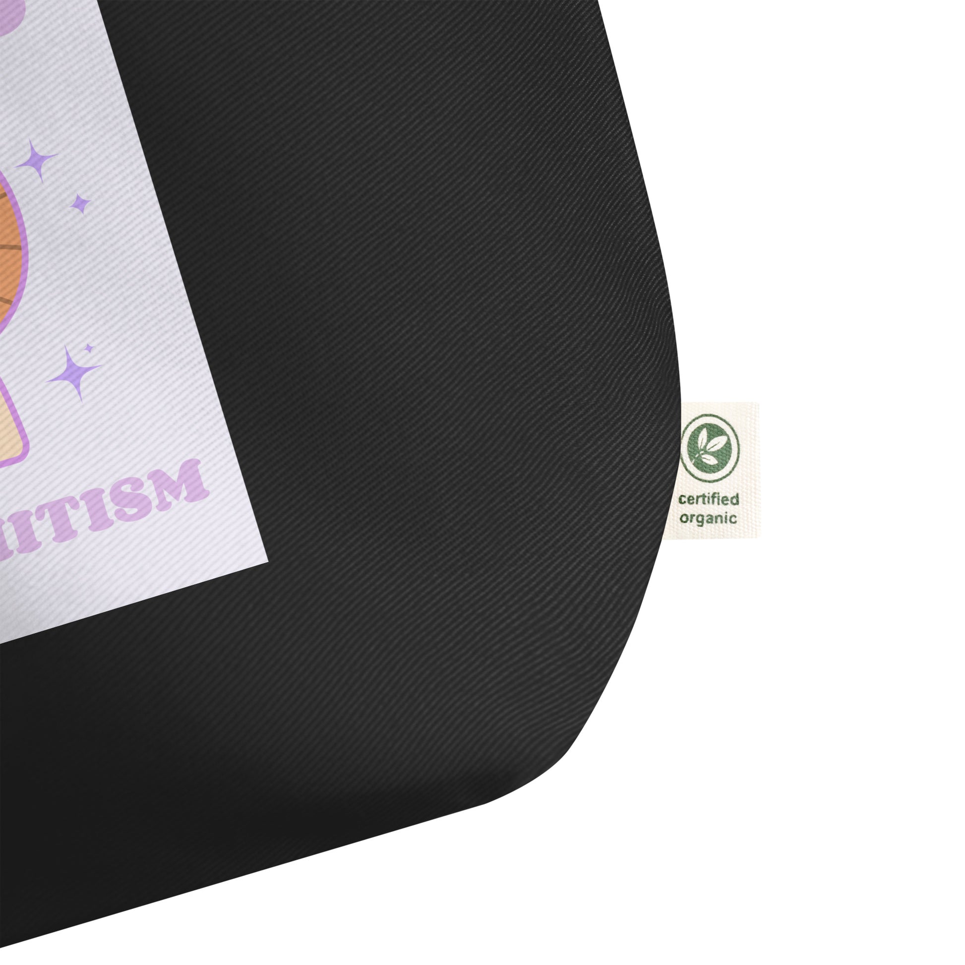 Stop Antisemitism | Purple & Cute Edition | Large Organic Tote Bag Jouparty