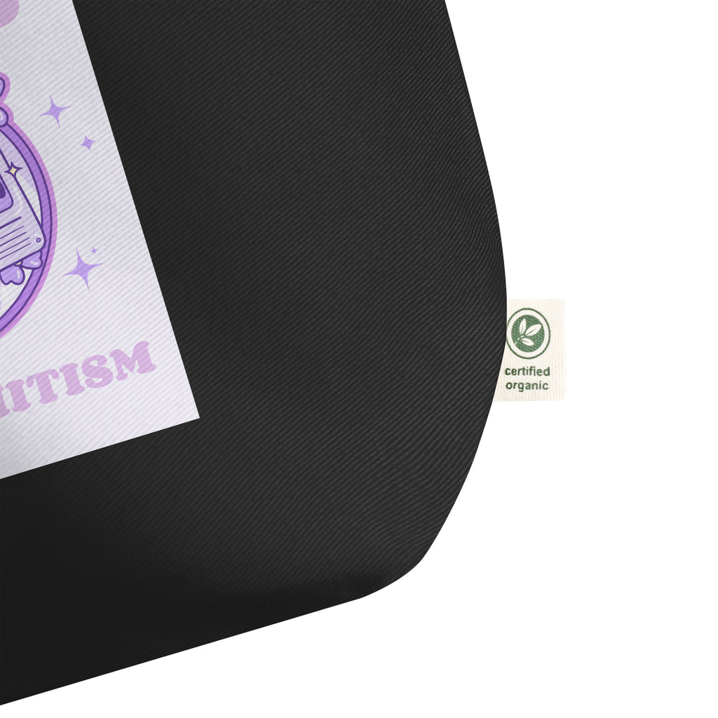 Stop Antisemitism | Purple & Cute Edition | Large Organic Tote Bag Jouparty