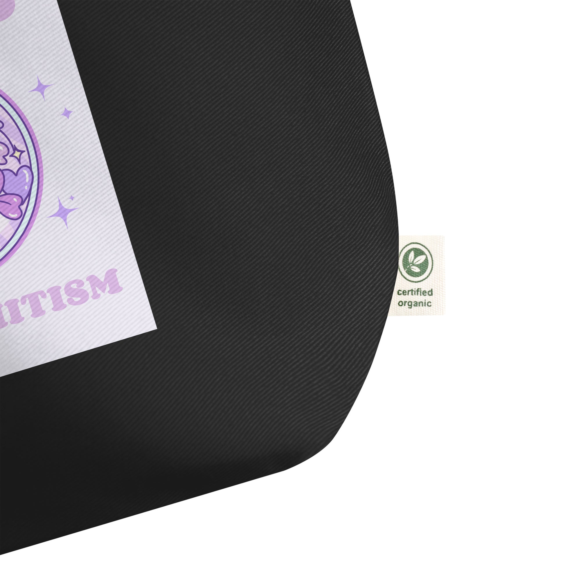 Stop Antisemitism | Purple & Cute Edition | Large Organic Tote Bag Jouparty