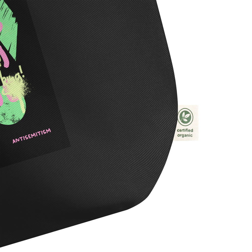 Bring Them Home | Pink-Green Doodle | Large Organic Tote Bag Jouparty