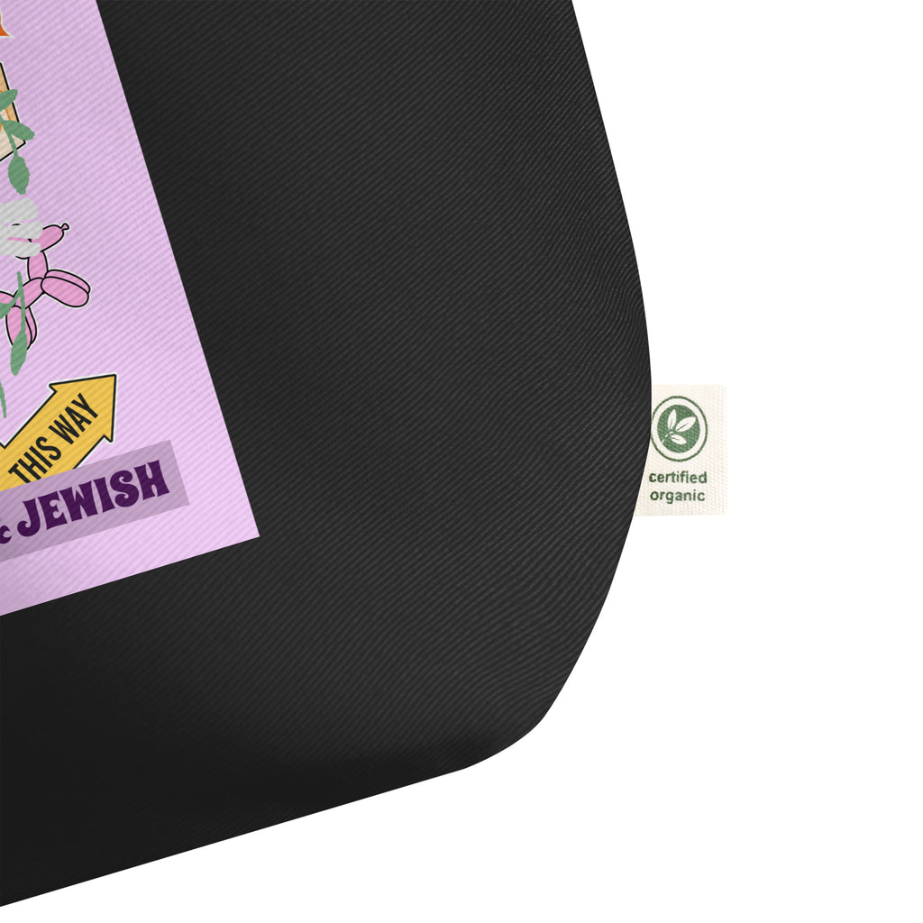 Shop Jewish | Pink | Large Organic Tote Bag