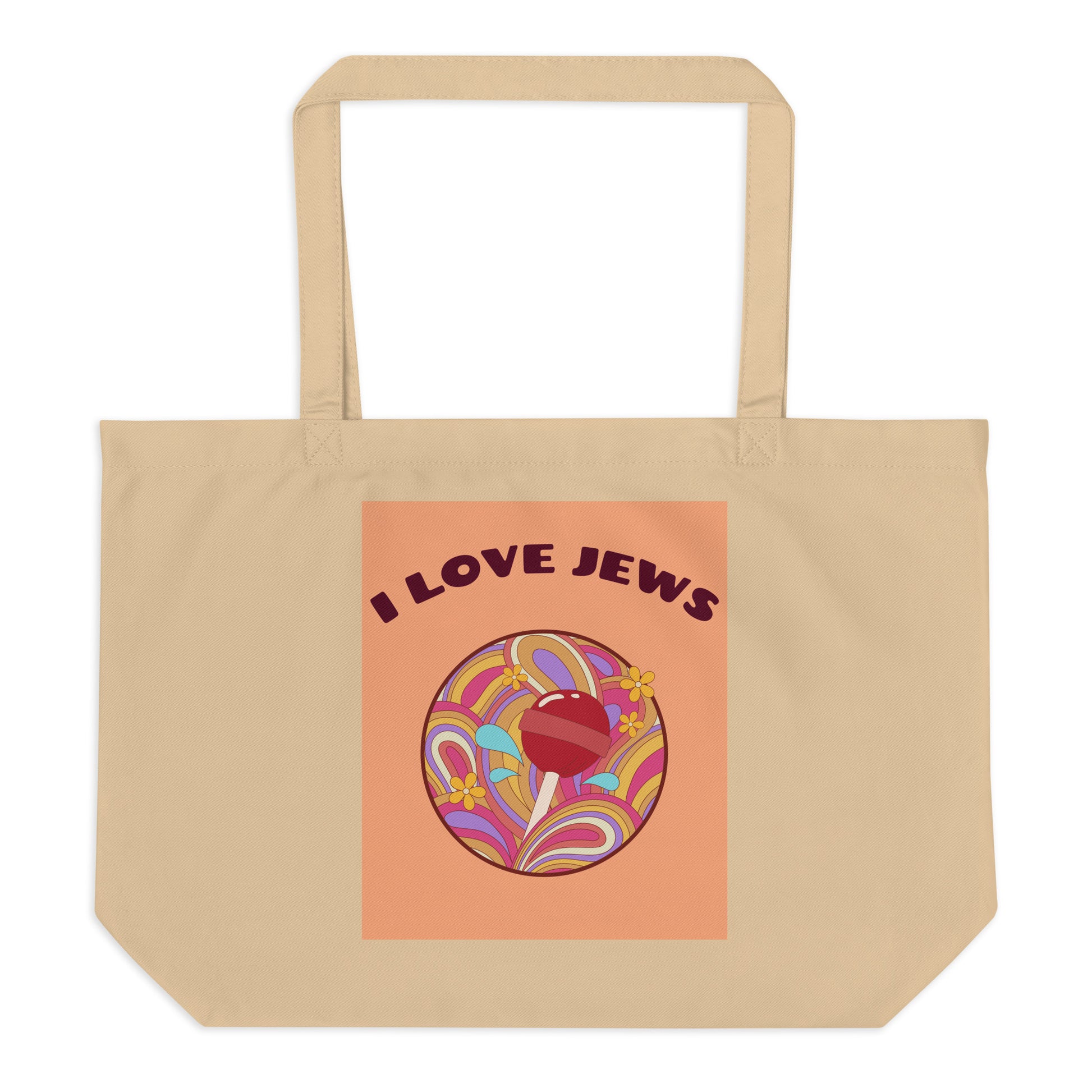 All In For Jews | Large Organic Tote Bag Jouparty
