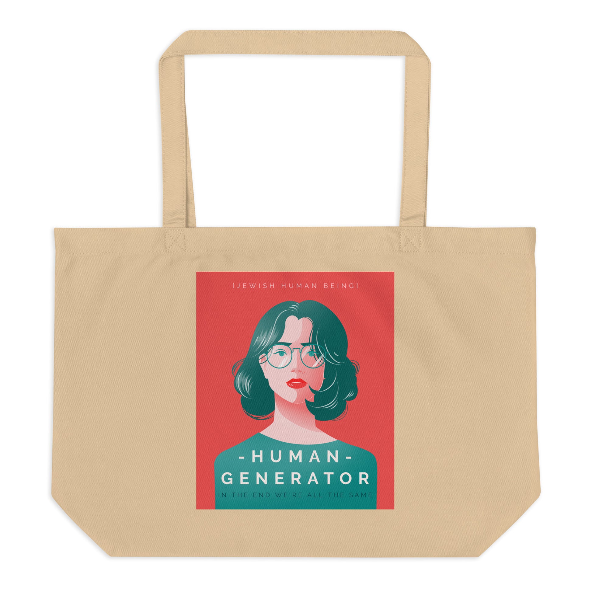All In For Jews | Large Organic Tote Bag Jouparty