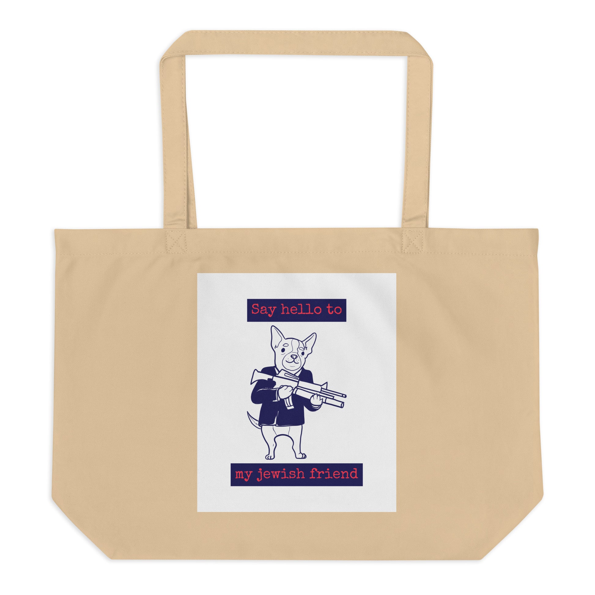 All In For Jews | Large Organic Tote Bag Jouparty