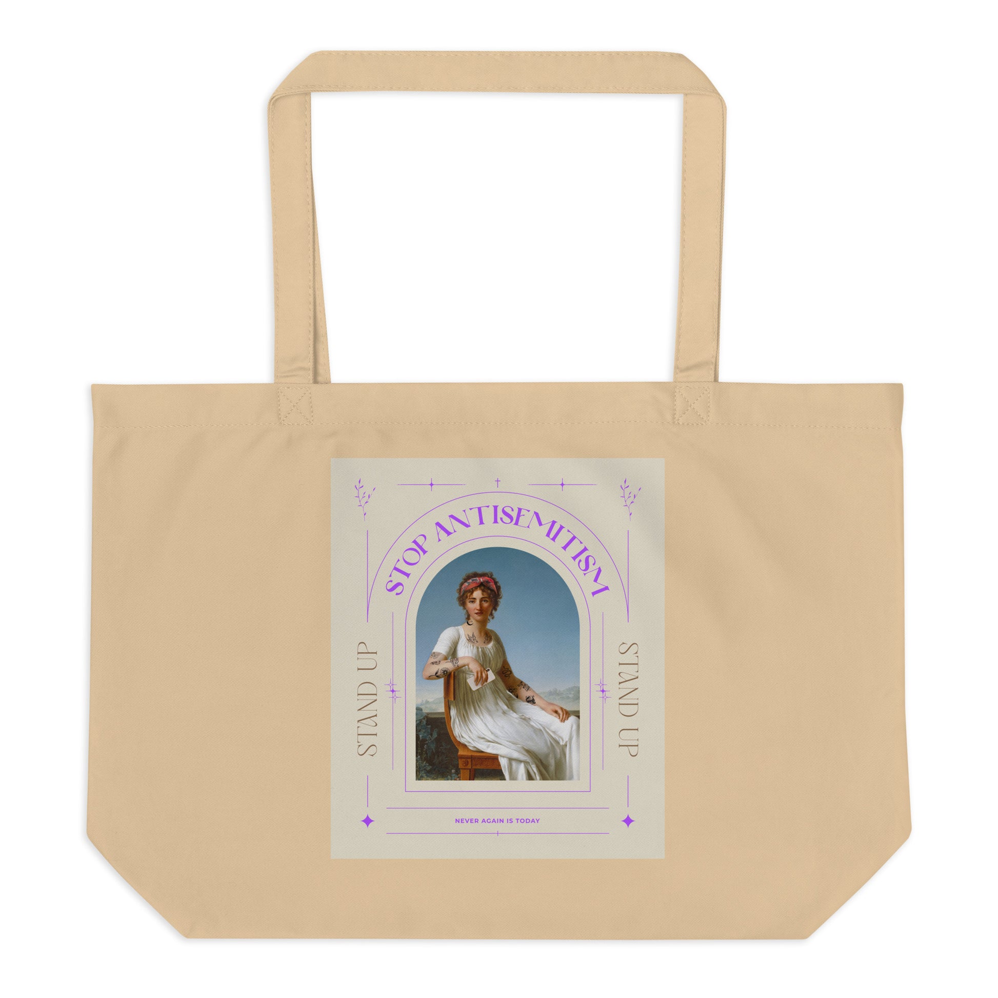 All In For Jews | Large Organic Tote Bag Jouparty