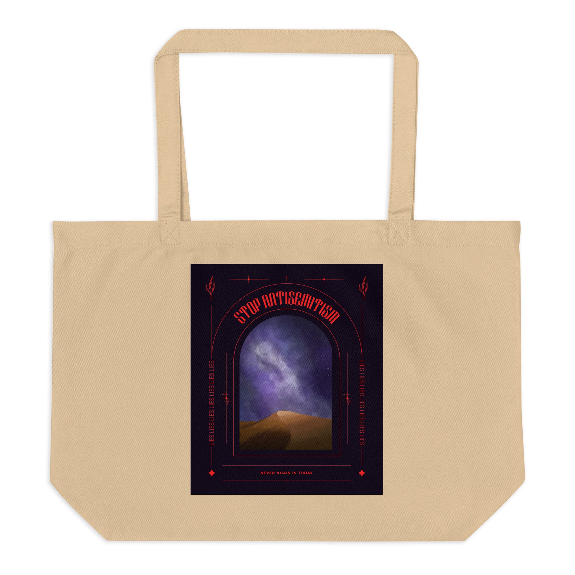 All In For Jews | Large Organic Tote Bag Jouparty