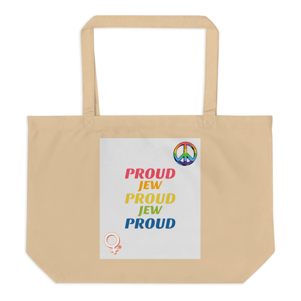 All In For Jews | Large Organic Tote Bag Jouparty