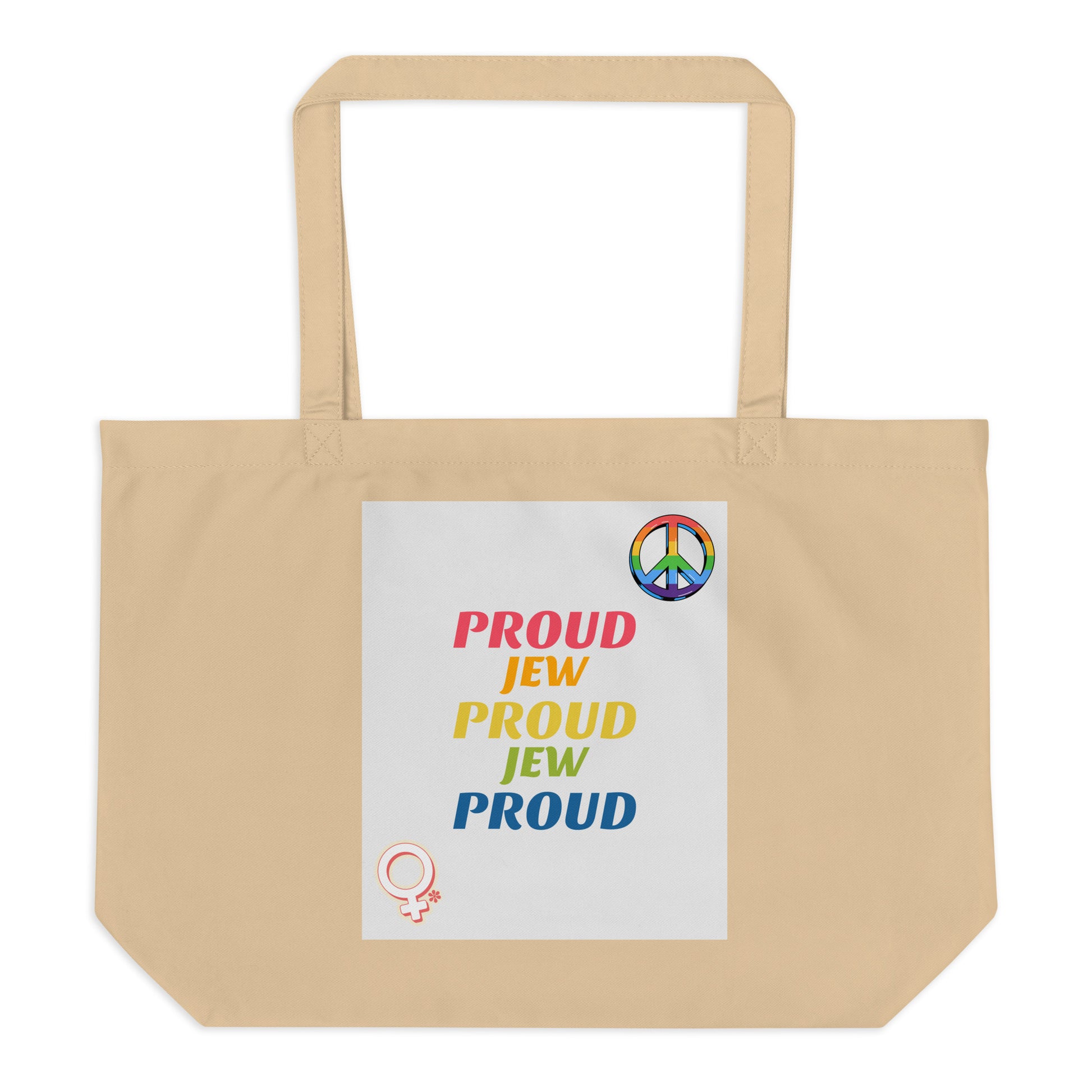 All In For Jews | Large Organic Tote Bag Jouparty