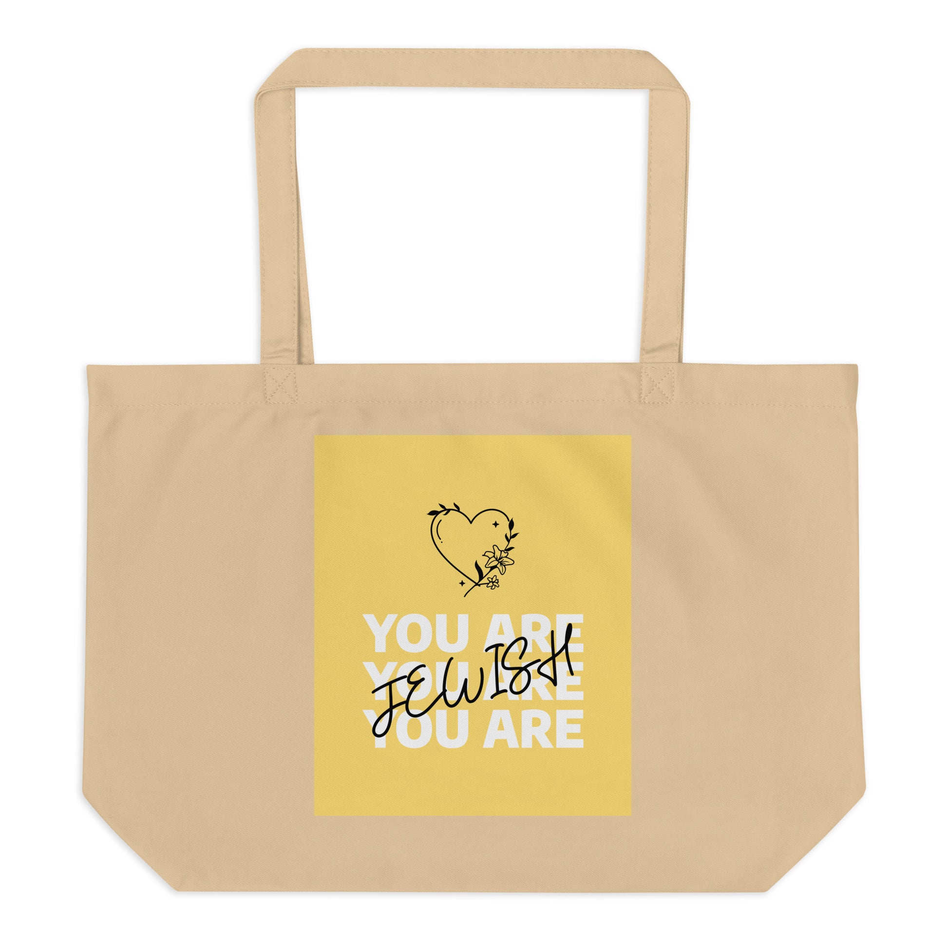 All In For Jews | Large Organic Tote Bag Jouparty