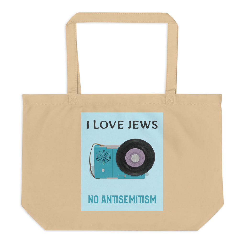 All In For Jews | Large Organic Tote Bag Jouparty