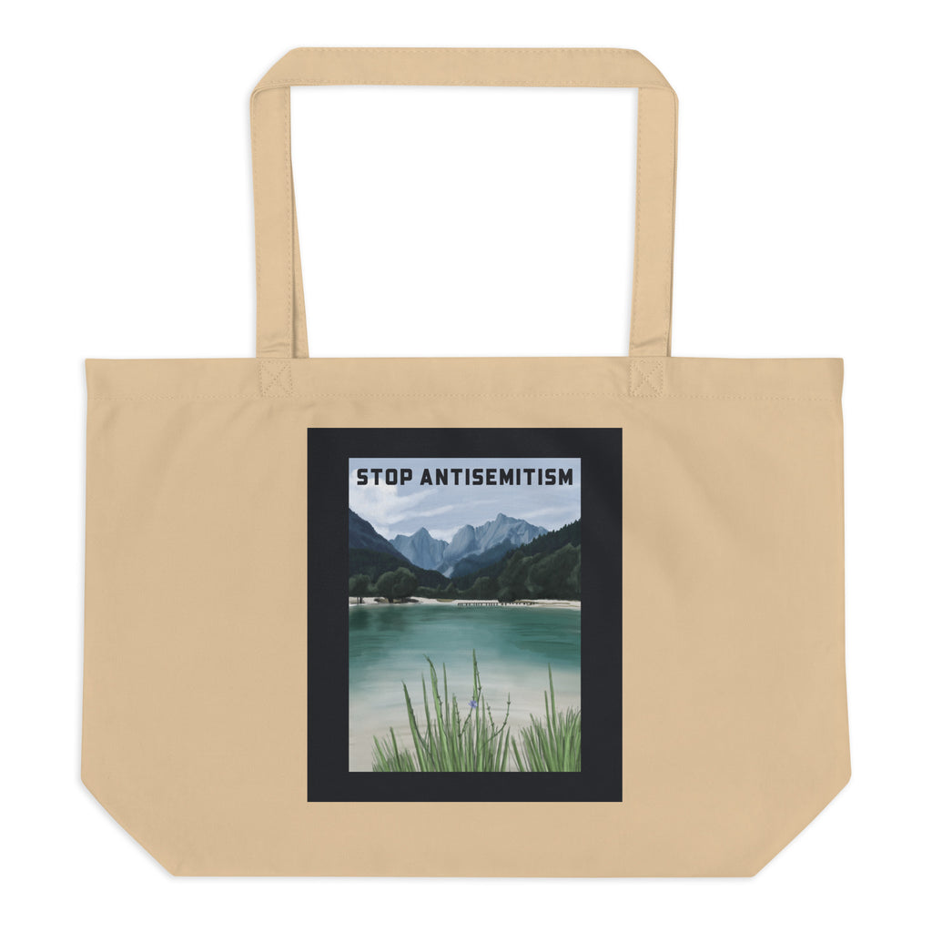 Nature & Sightseeing | Antisemitism | Large Organic Tote Bag Jouparty