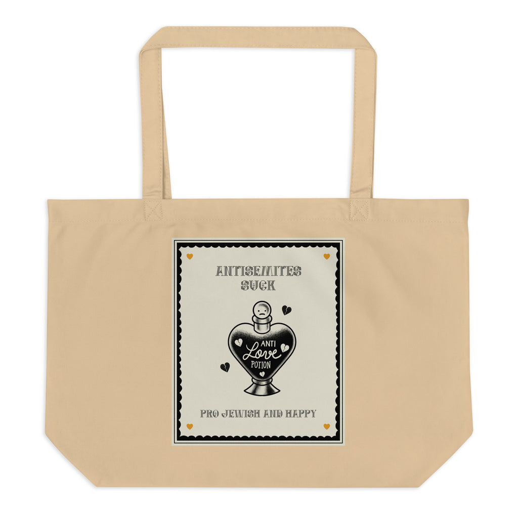 Antisemites Suck | Large Organic Tote Bag