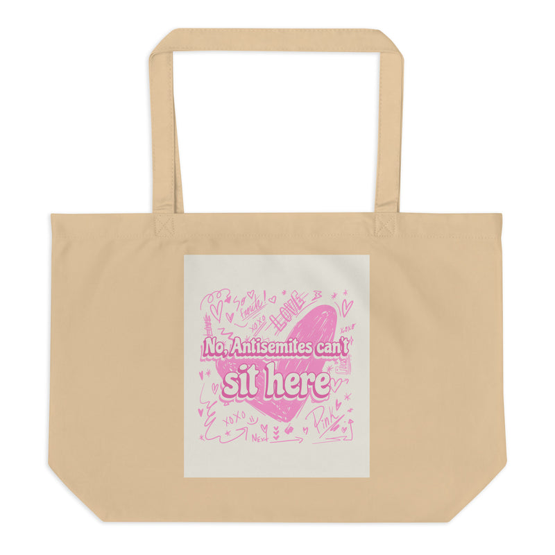 Jewish Pink Era | Large Organic Tote Bag