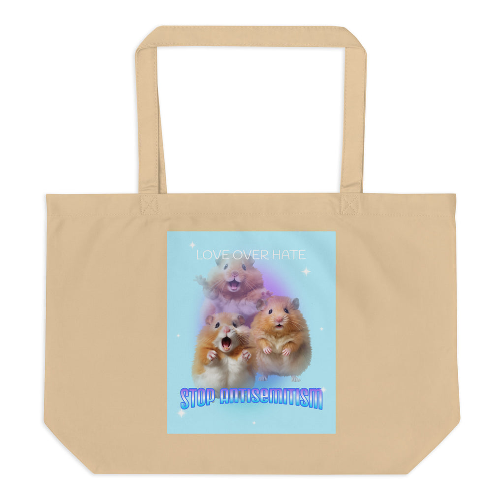 Funny Animals | Antisemitism | Large Organic Tote Bag