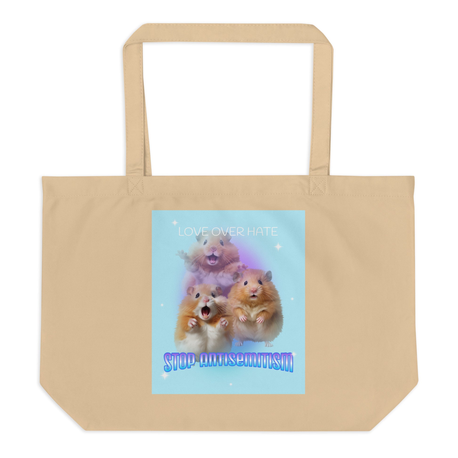 Funny Animals | Antisemitism | Large Organic Tote Bag