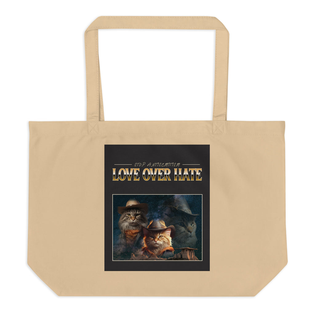Funny Animals | Antisemitism | Large Organic Tote Bag Jouparty