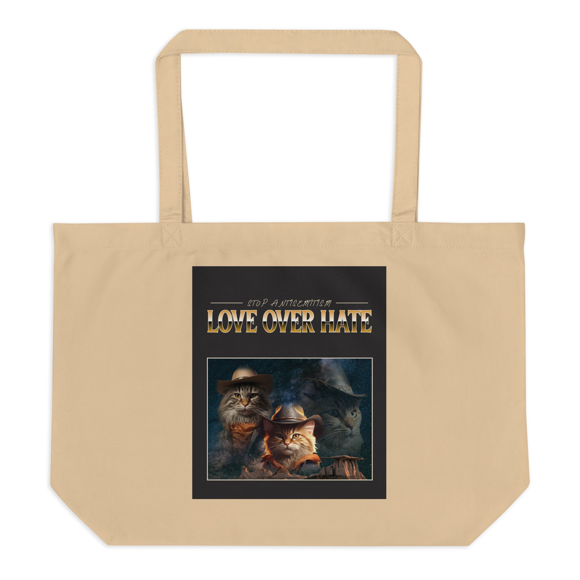 Funny Animals | Antisemitism | Large Organic Tote Bag Jouparty