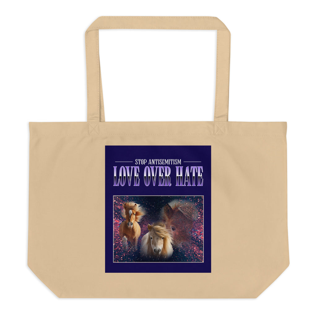 Funny Animals | Antisemitism | Large Organic Tote Bag Jouparty