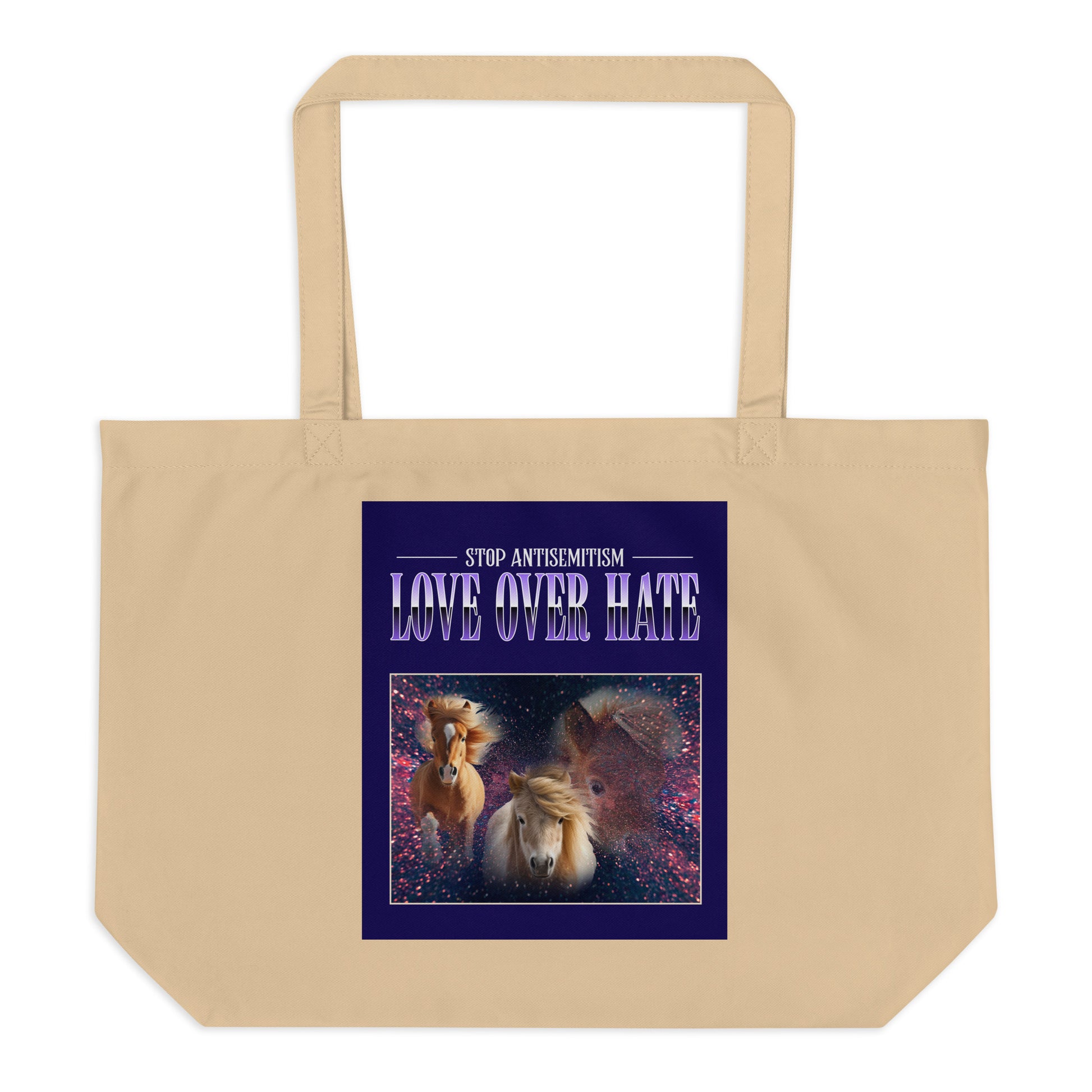 Funny Animals | Antisemitism | Large Organic Tote Bag Jouparty