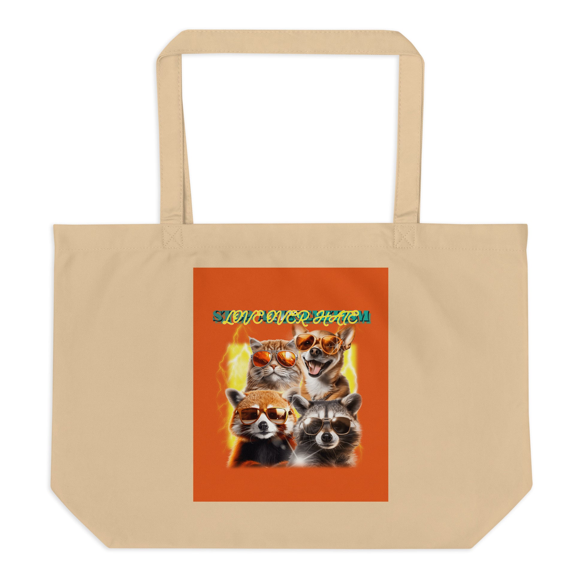 Funny Animals | Antisemitism | Large Organic Tote Bag Jouparty