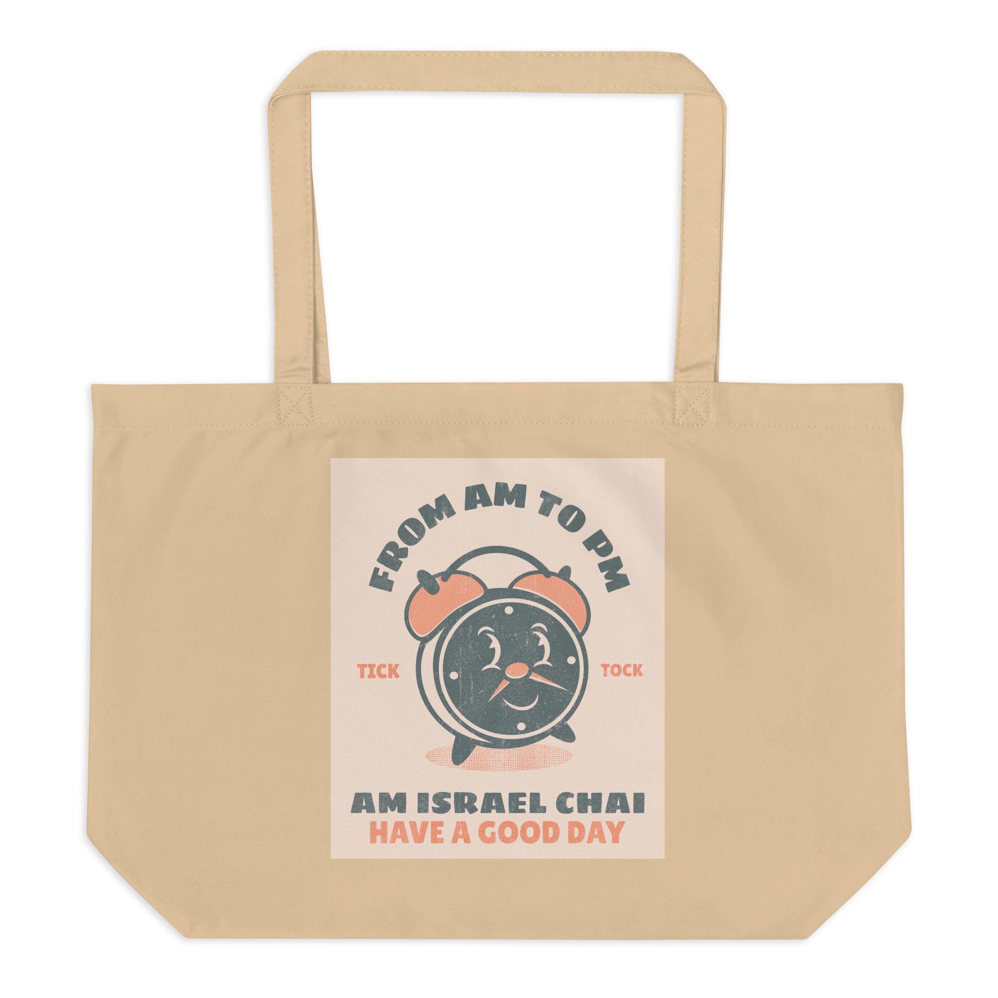 AM To PM | Large Organic Tote Bag Jouparty