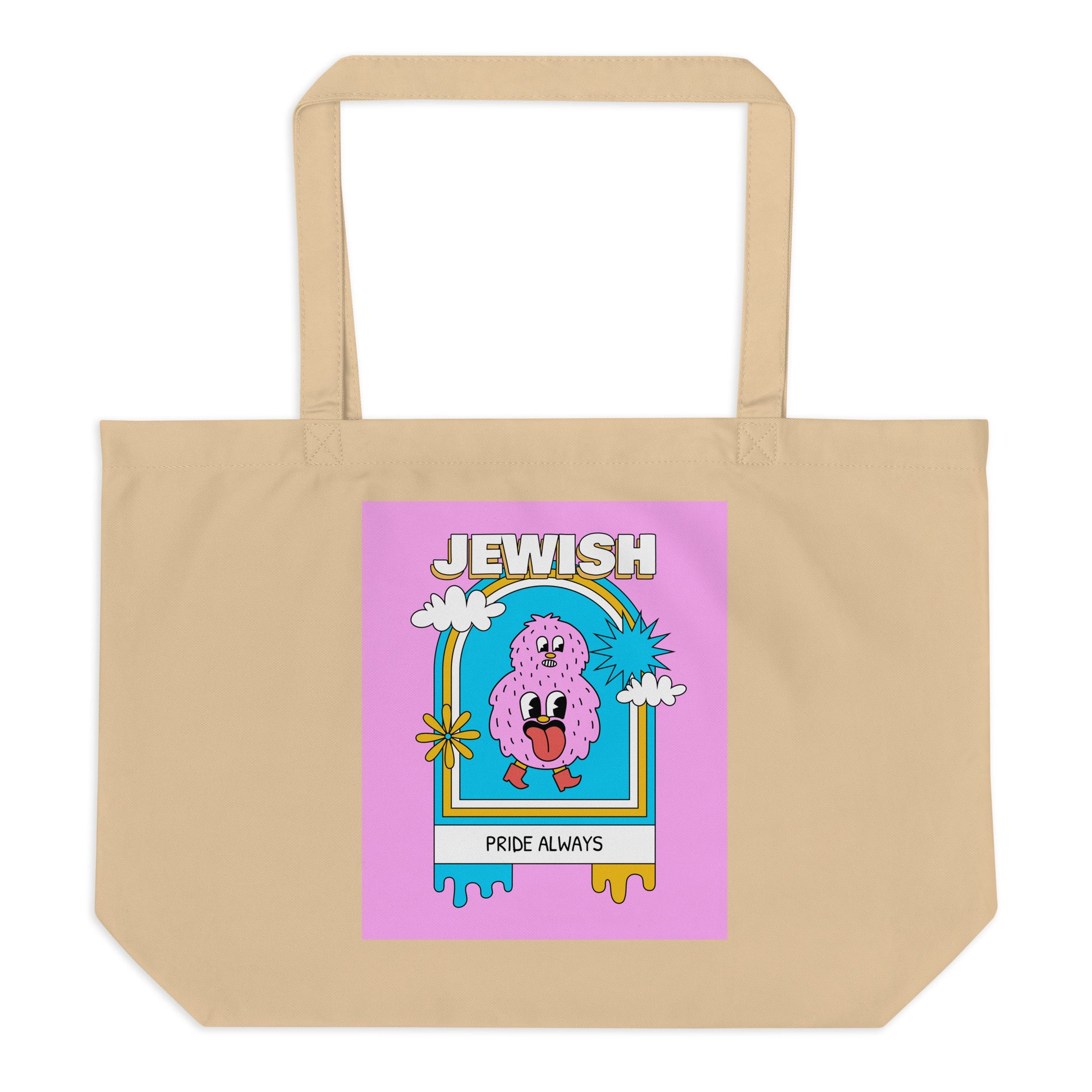 All In For Jews | Large Organic Tote Bag Jouparty