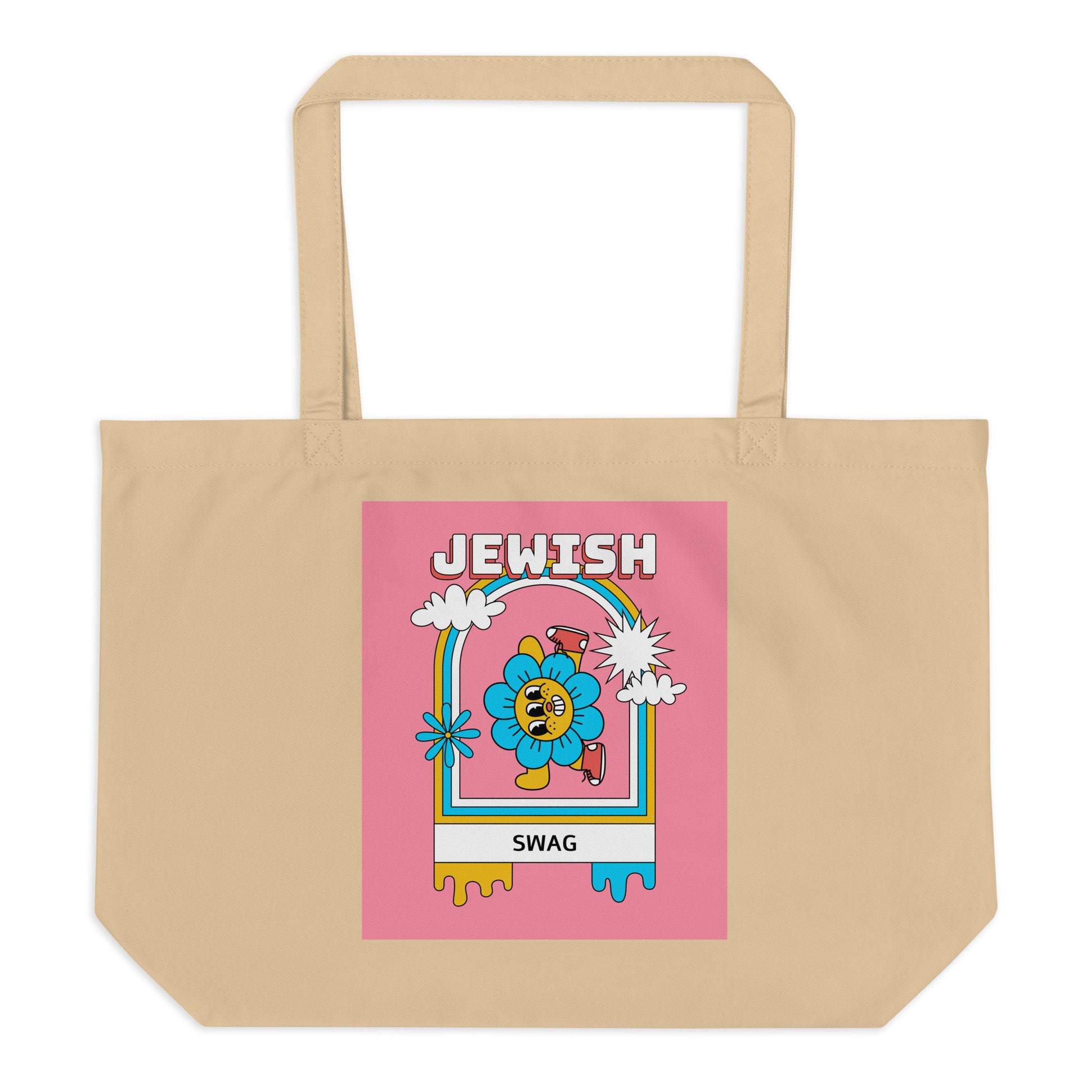 All In For Jews | Large Organic Tote Bag Jouparty